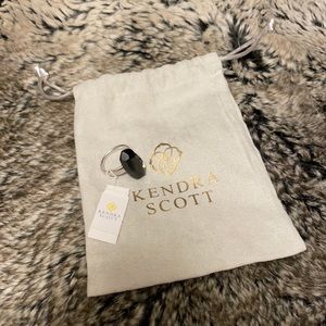 NWT Kendra Scott Black Dani Ring Size 7